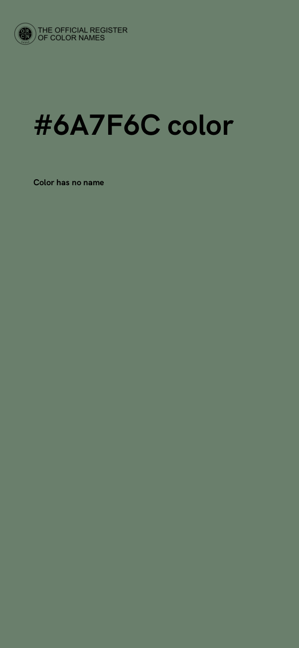 #6A7F6C color image