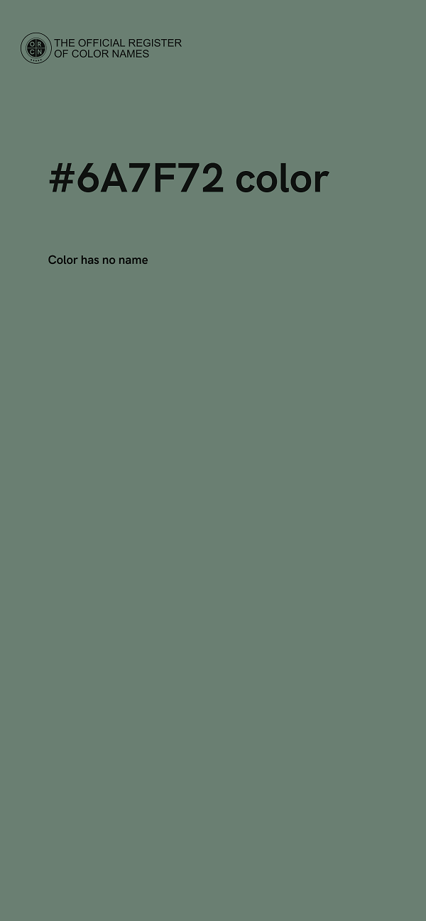 #6A7F72 color image
