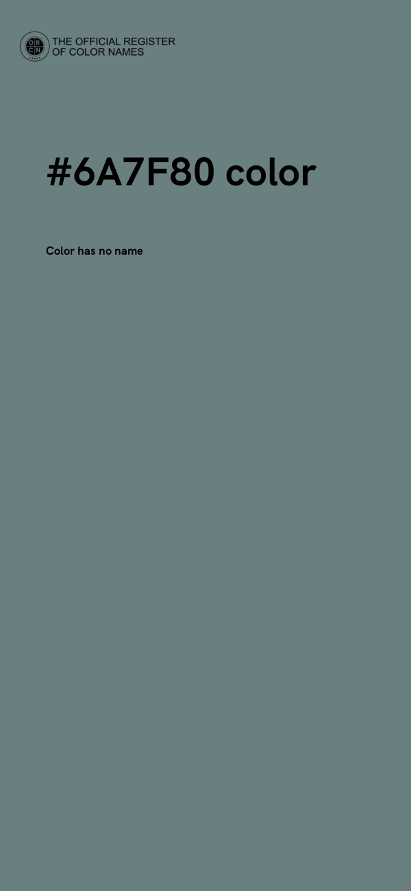 #6A7F80 color image