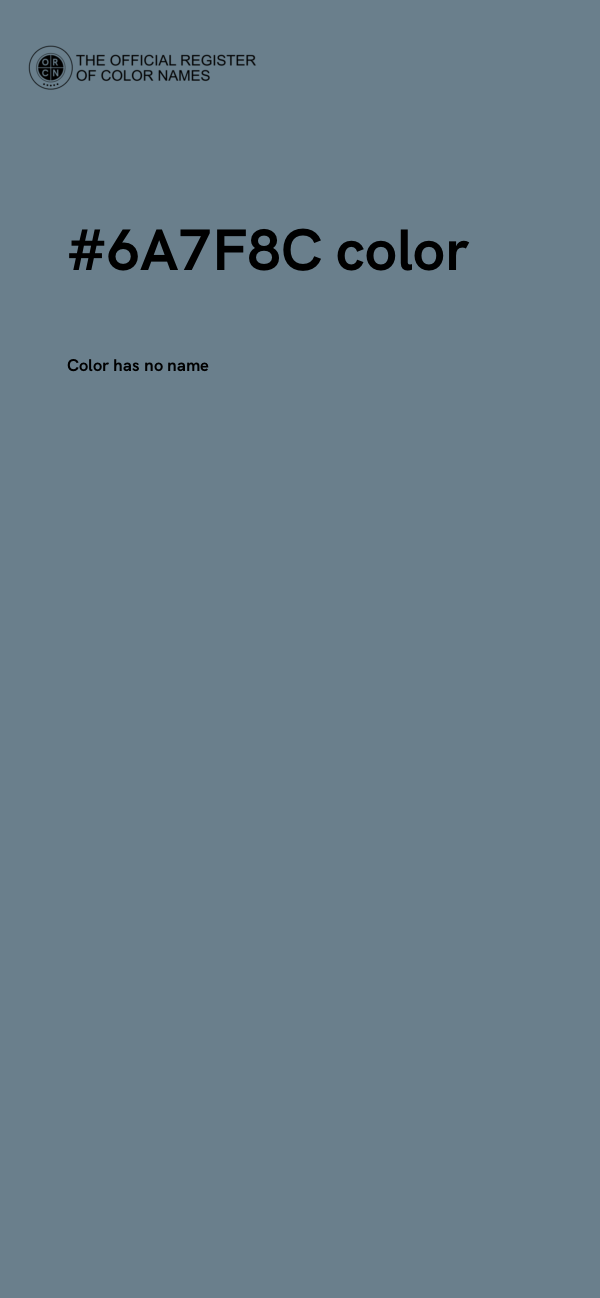 #6A7F8C color image