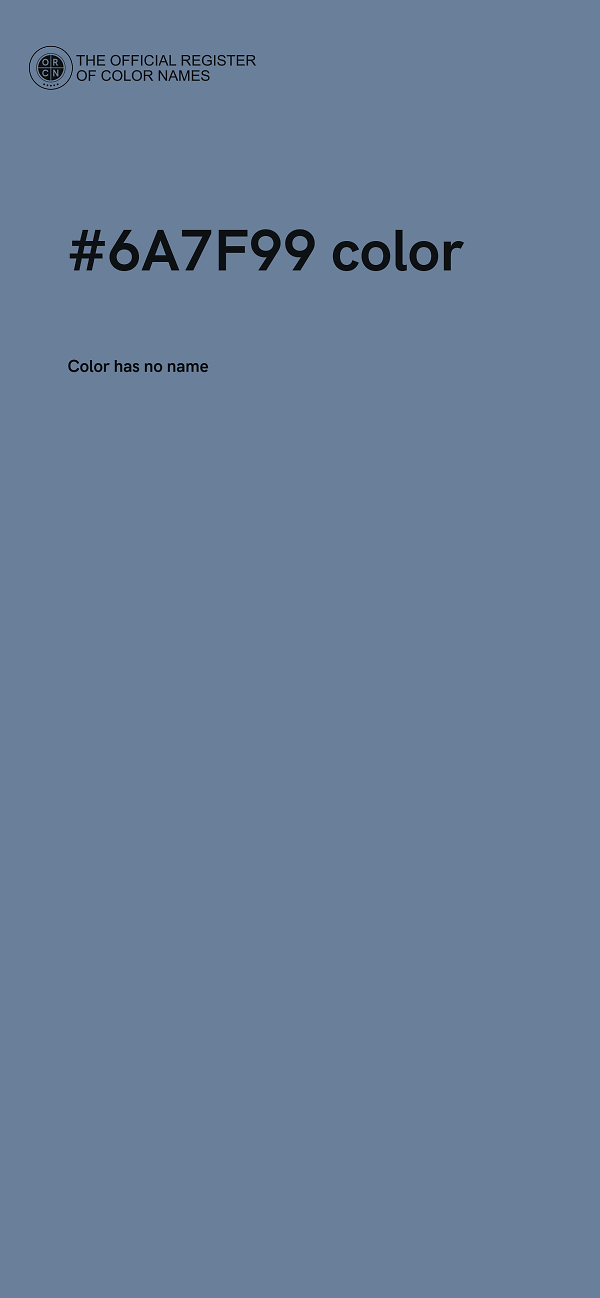 #6A7F99 color image