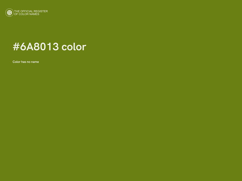 #6A8013 color image