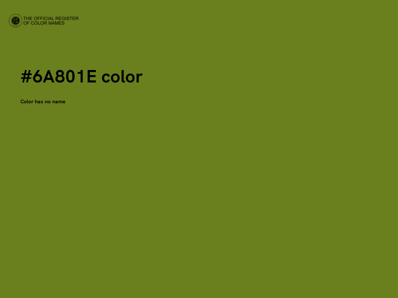 #6A801E color image