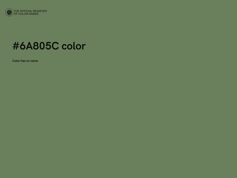 #6A805C color image