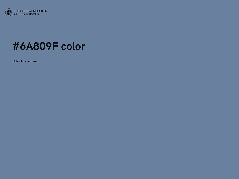 #6A809F color image