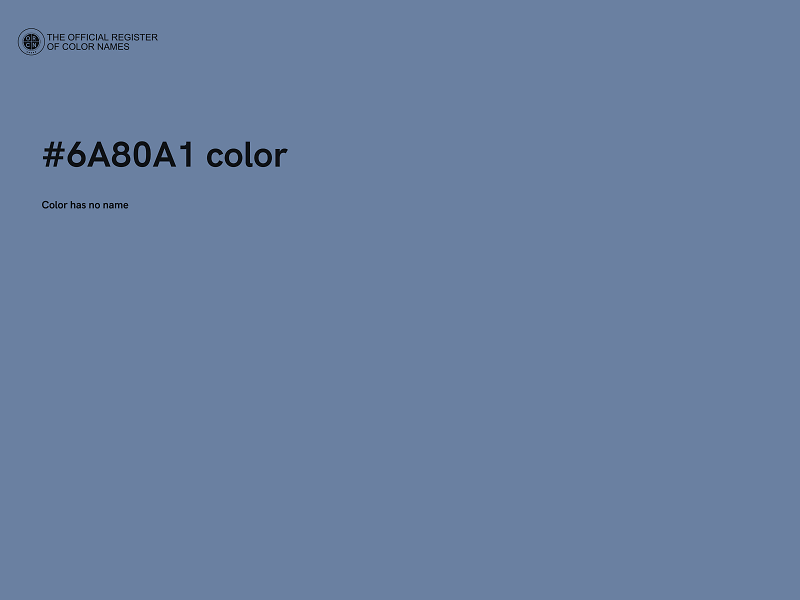 #6A80A1 color image