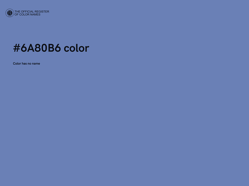#6A80B6 color image