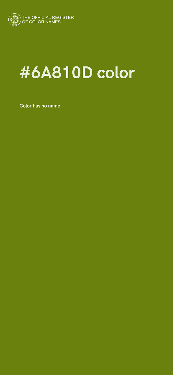 #6A810D color image