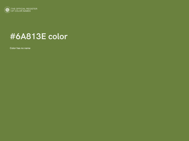 #6A813E color image