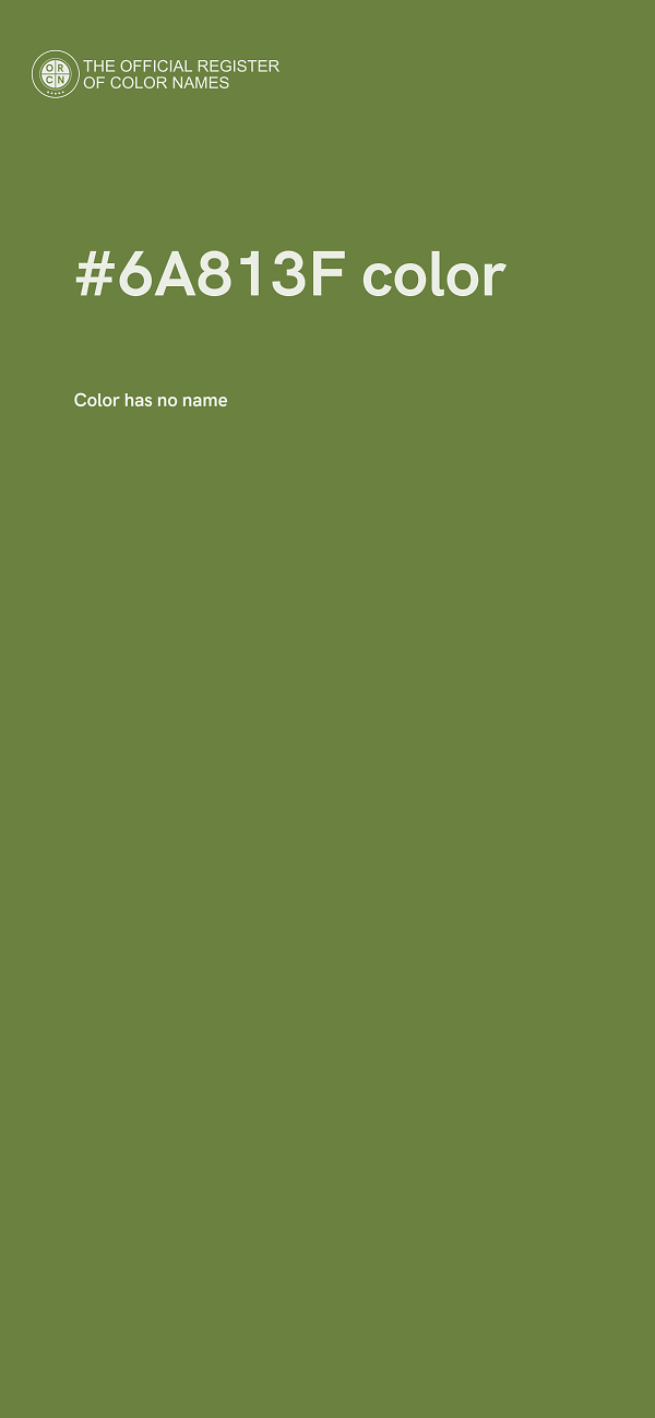 #6A813F color image