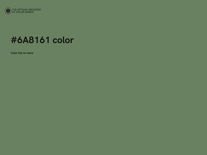#6A8161 color image