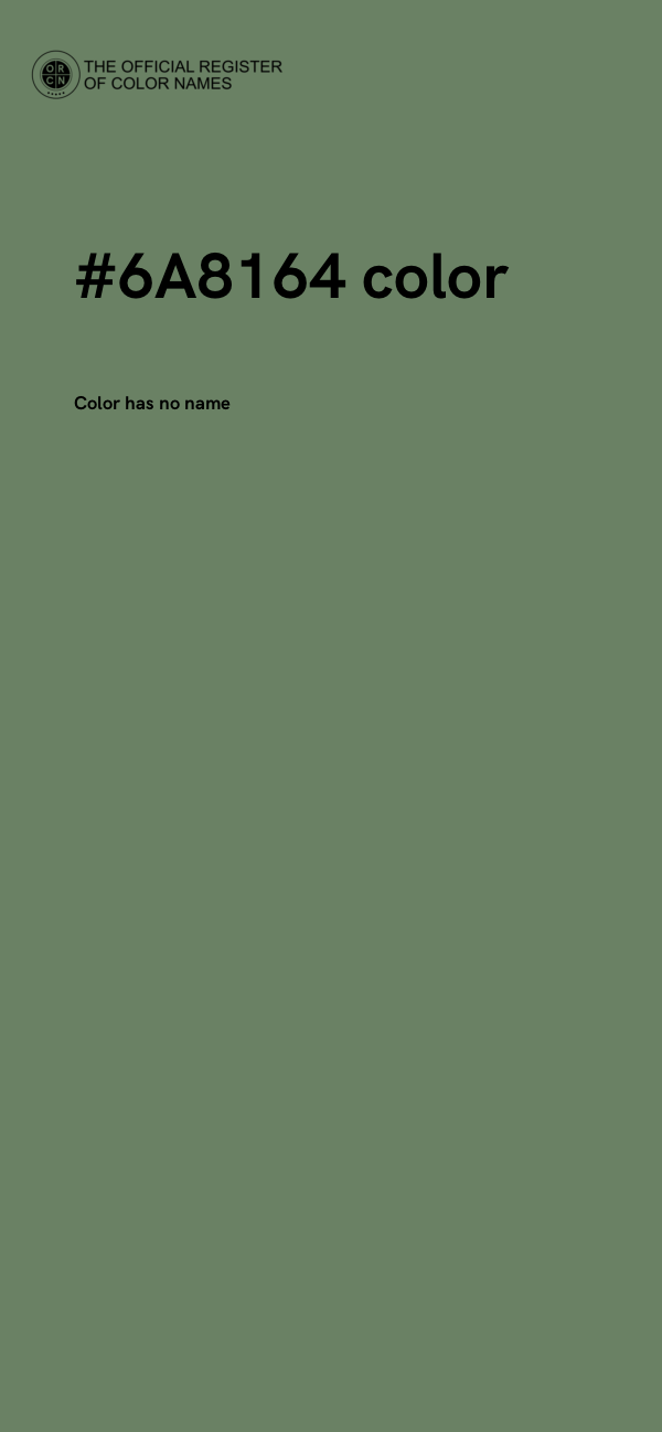 #6A8164 color image