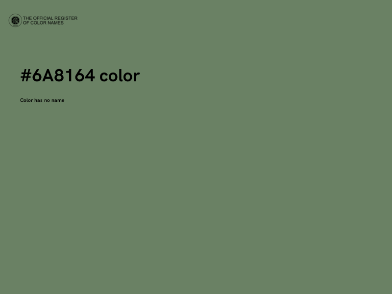 #6A8164 color image