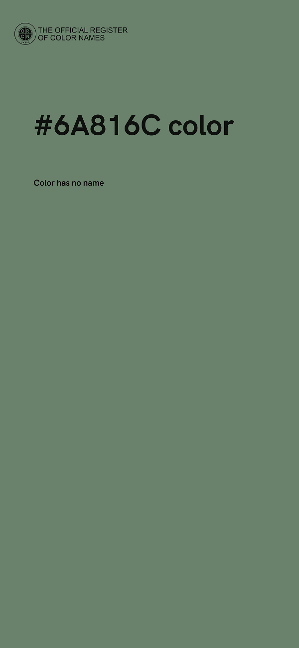 #6A816C color image