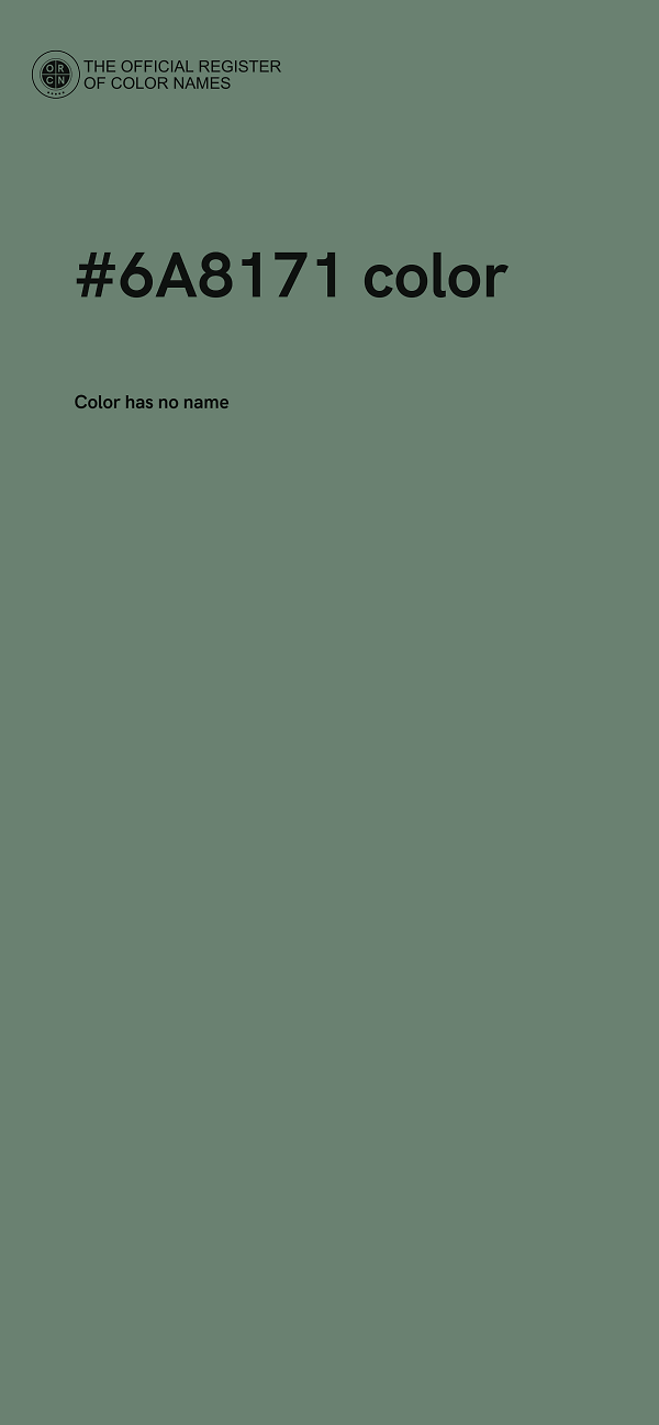 #6A8171 color image