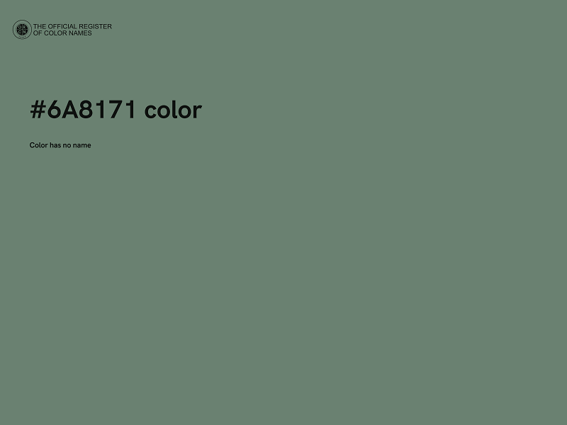 #6A8171 color image