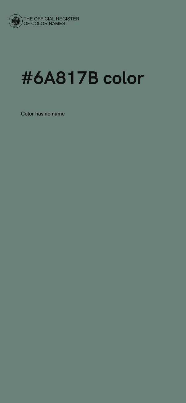 #6A817B color image