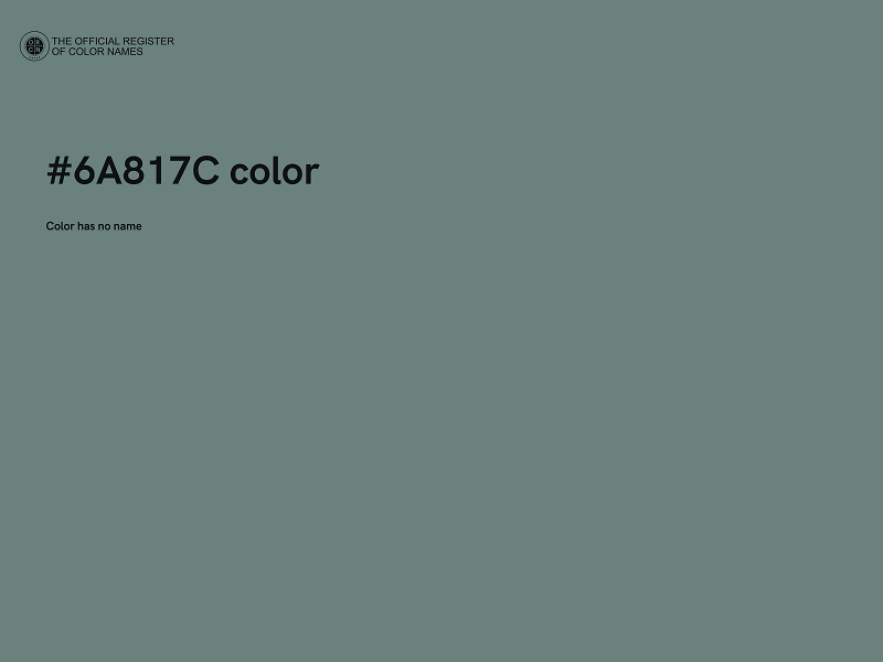 #6A817C color image