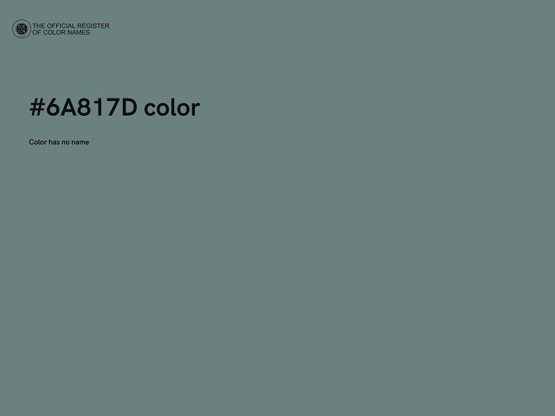 #6A817D color image