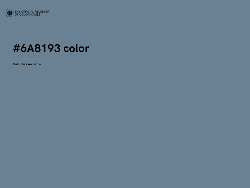 #6A8193 color image