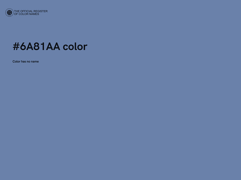 #6A81AA color image