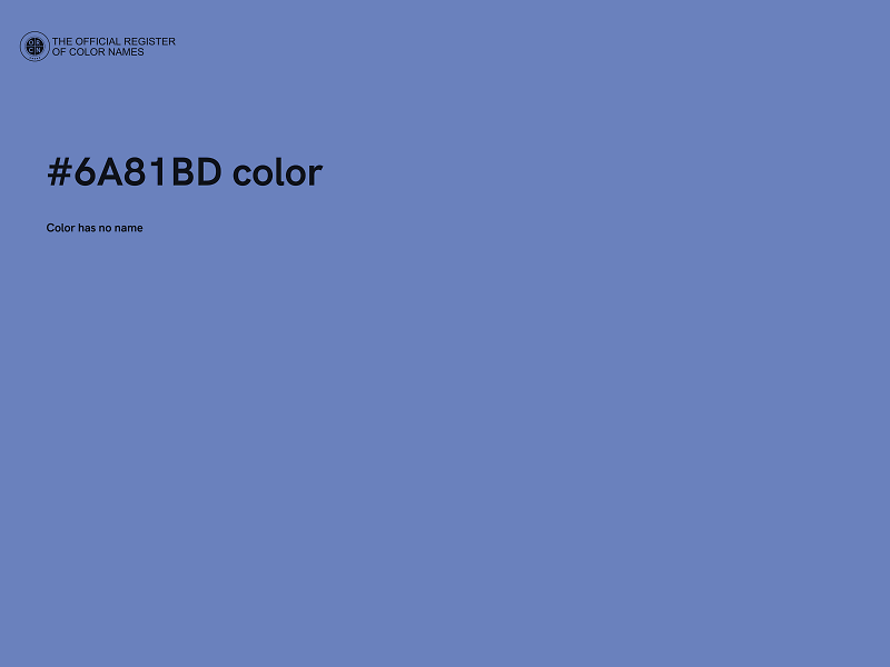 #6A81BD color image