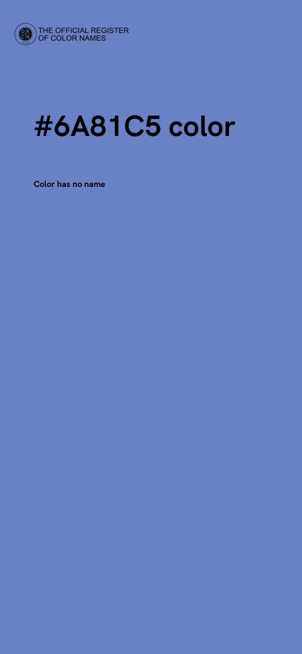 #6A81C5 color image