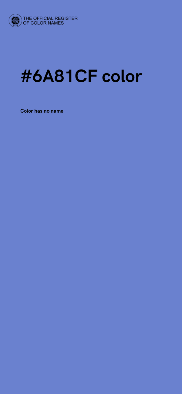 #6A81CF color image