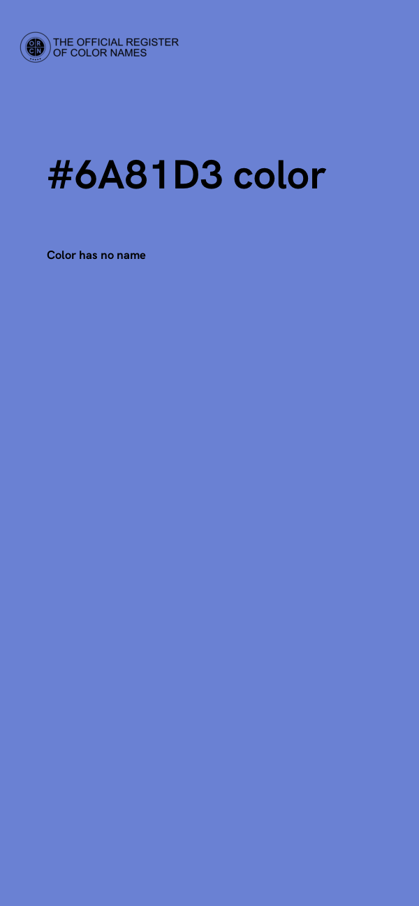 #6A81D3 color image