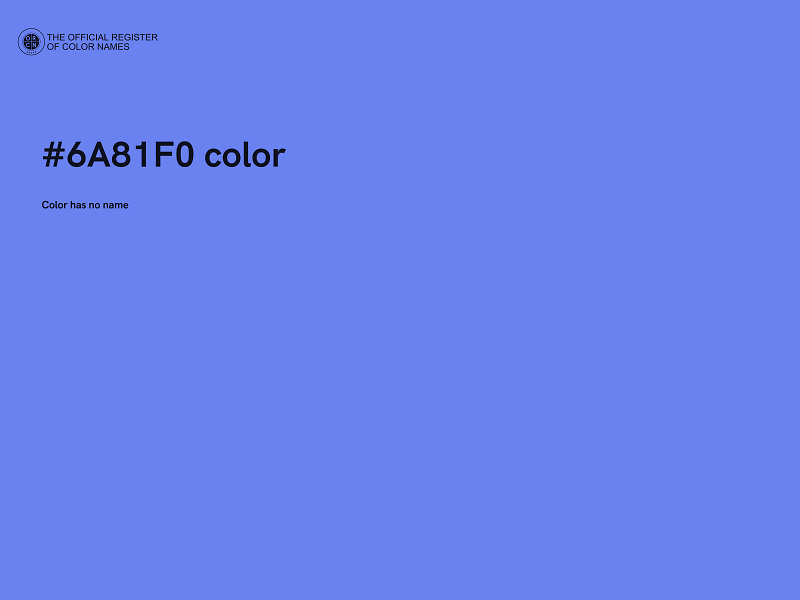 #6A81F0 color image