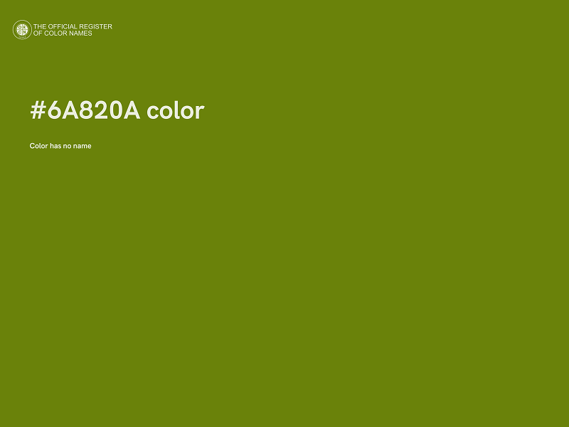 #6A820A color image