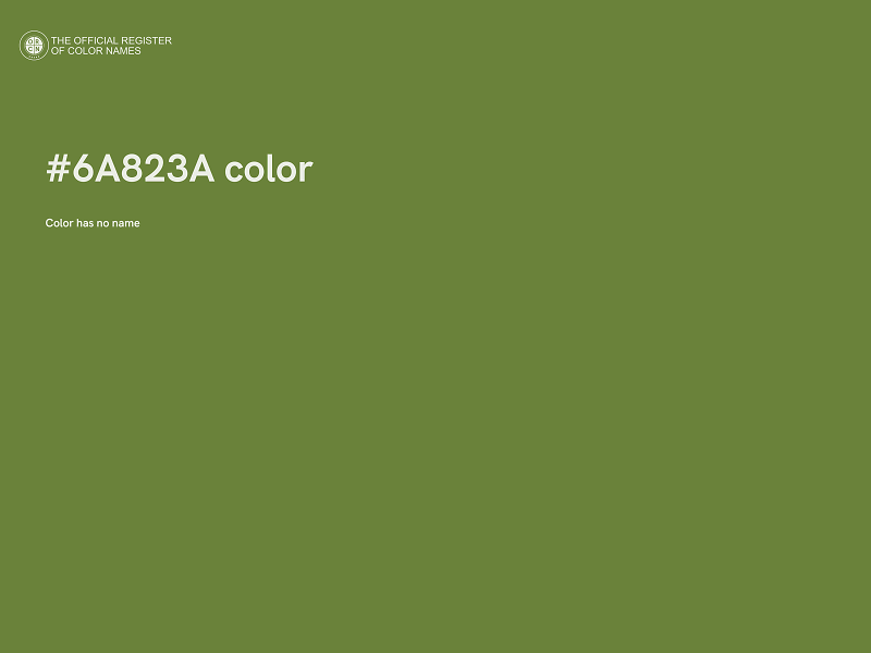 #6A823A color image