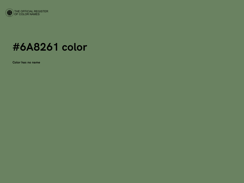 #6A8261 color image