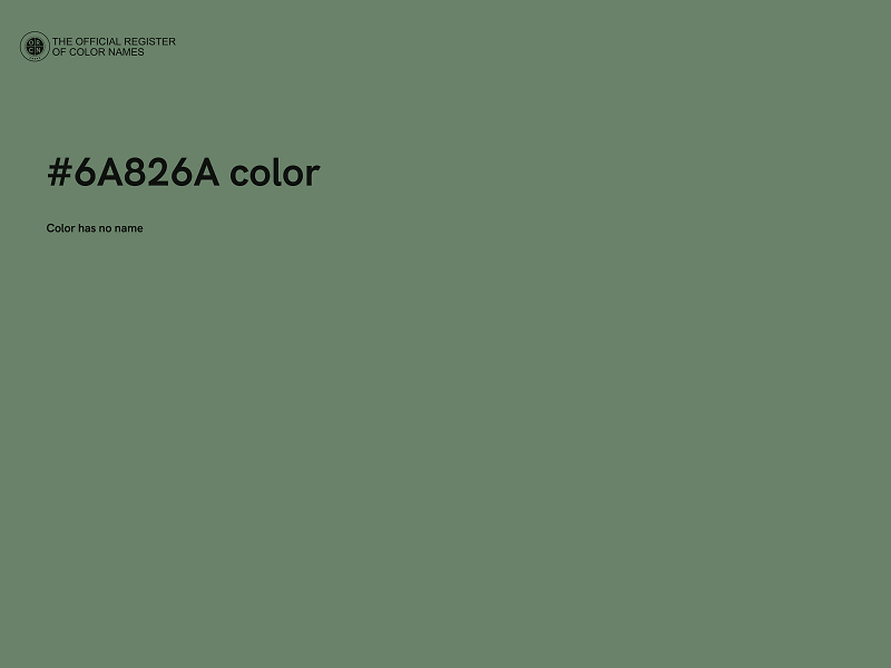 #6A826A color image