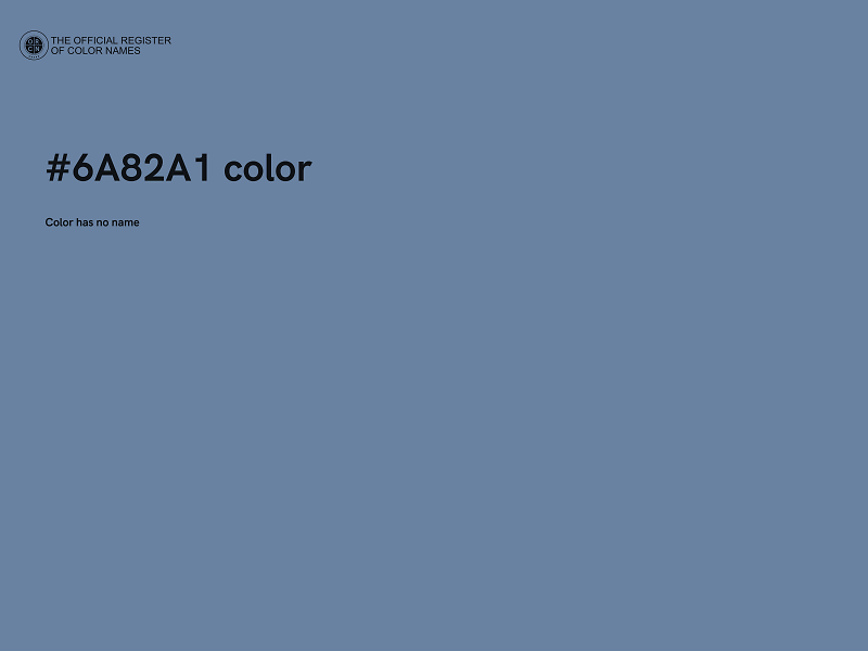 #6A82A1 color image