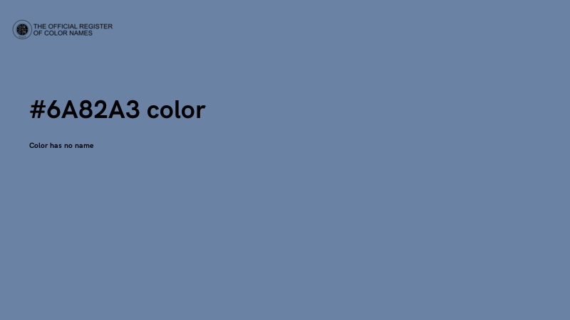 #6A82A3 color image