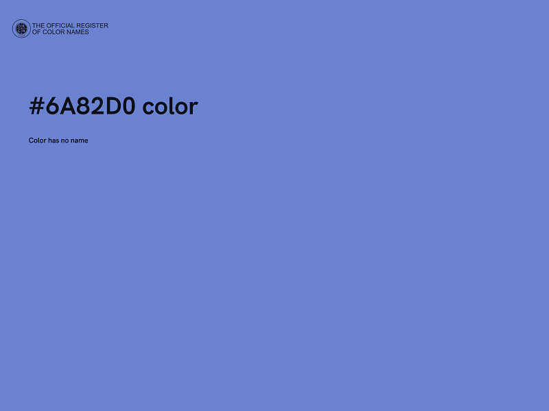 #6A82D0 color image