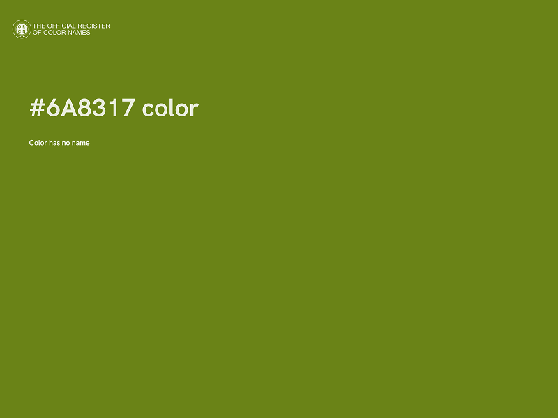 #6A8317 color image