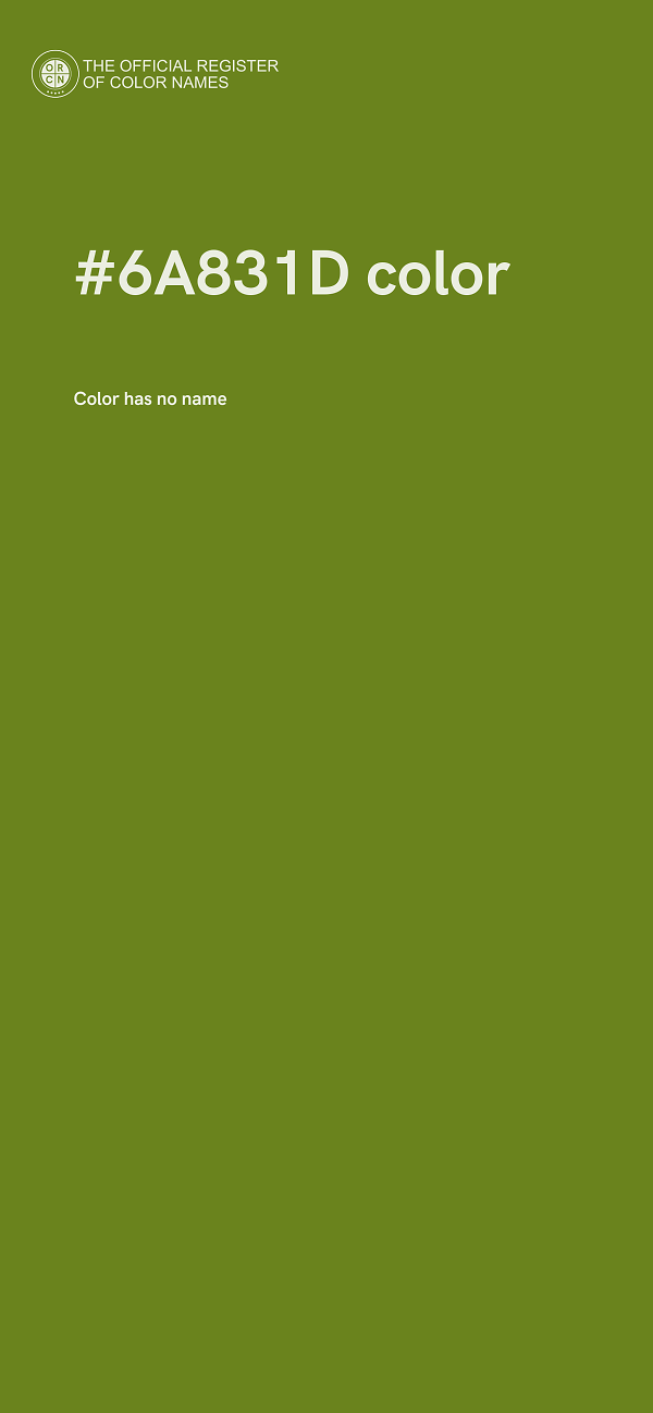 #6A831D color image