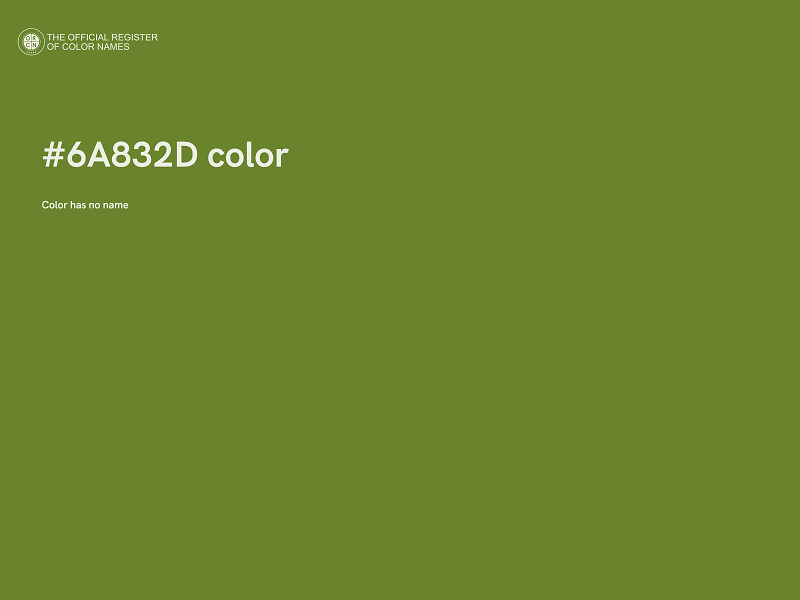 #6A832D color image