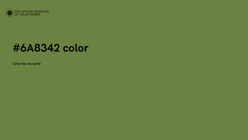 #6A8342 color image