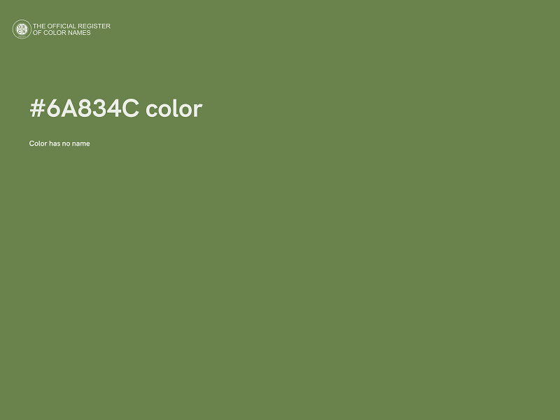 #6A834C color image