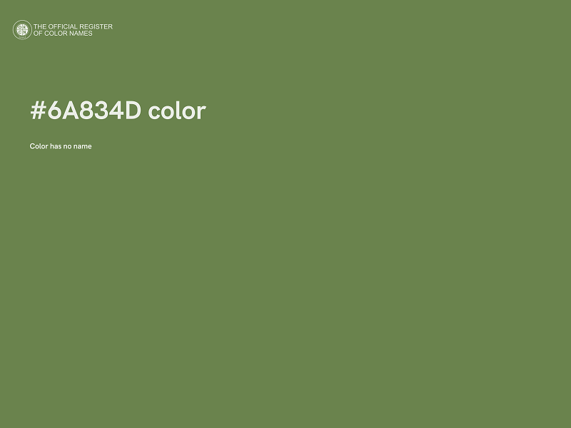 #6A834D color image