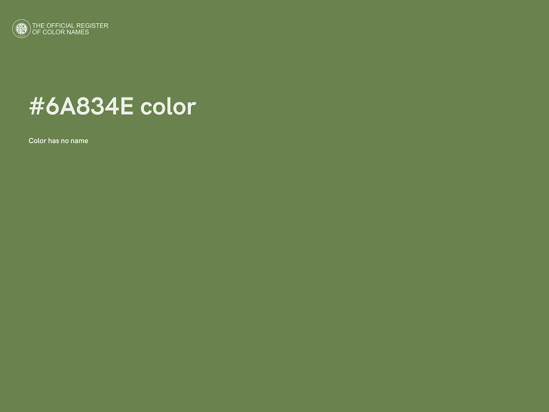 #6A834E color image