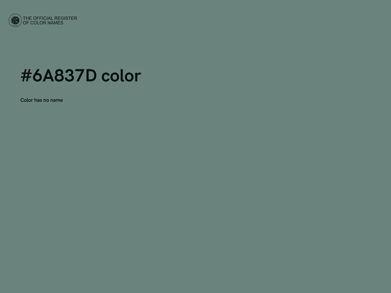 #6A837D color image