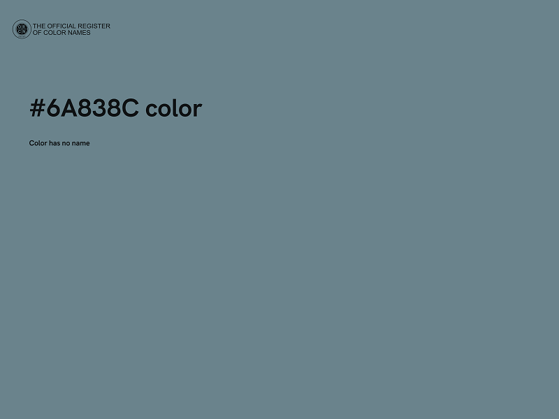 #6A838C color image