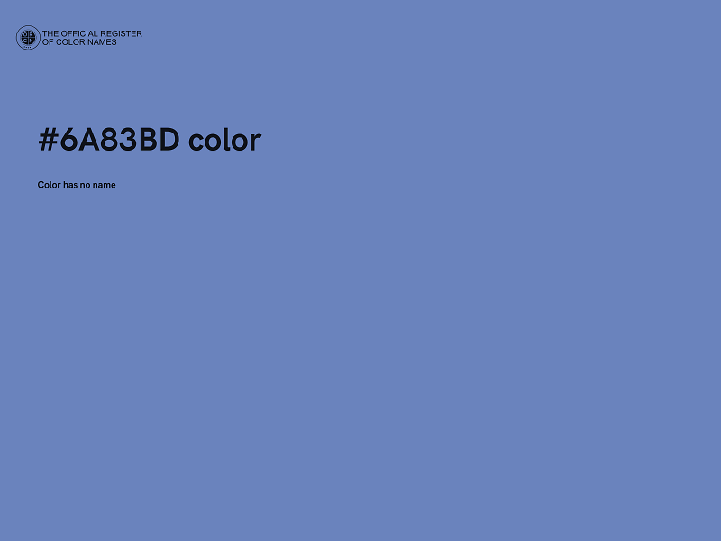 #6A83BD color image