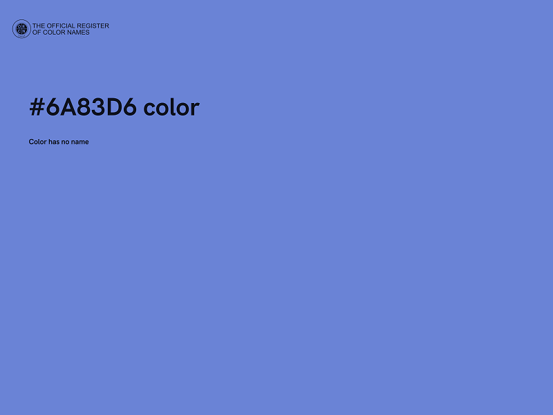 #6A83D6 color image