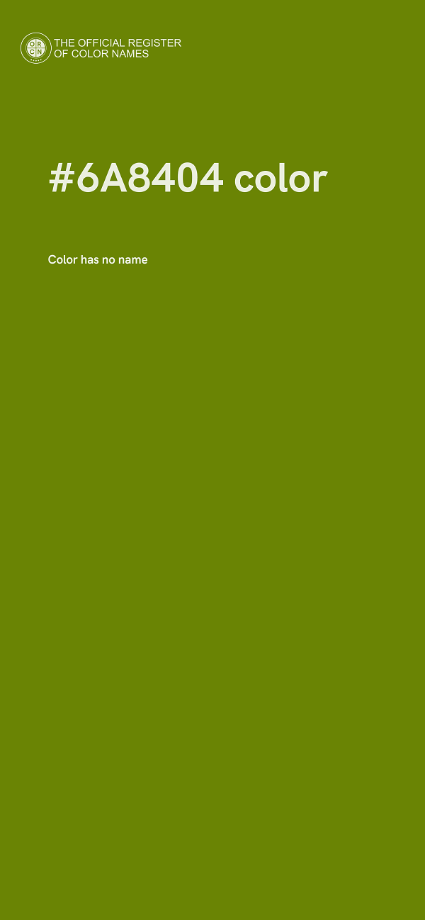 #6A8404 color image