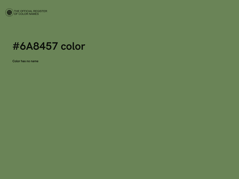 #6A8457 color image